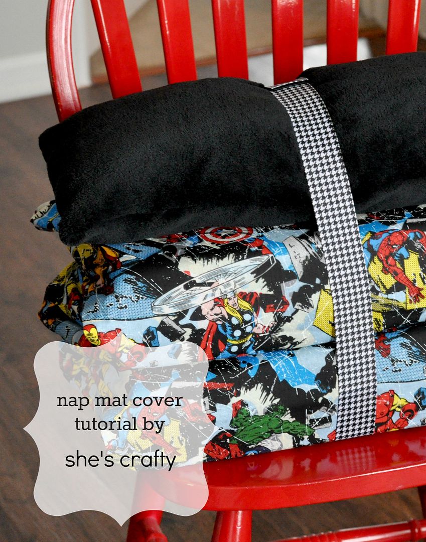 She's crafty Nap Mat Cover tutorial